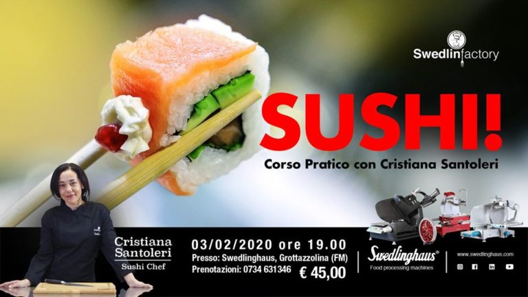 SUSHI corso pratico                         Italian Chef CRISTIANA SANTOLERI in Grottazzolina (FM)